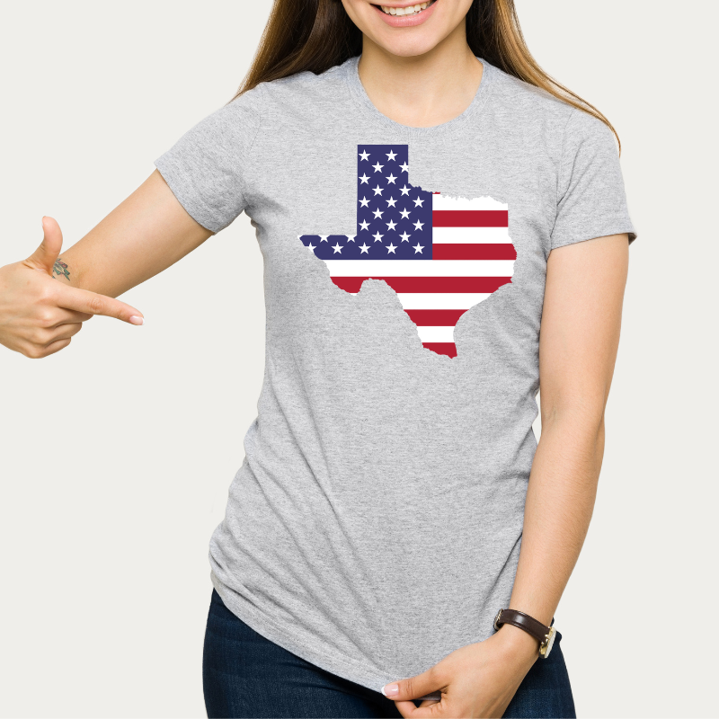 Texas US Flag Stars and Stripes-Unisex T-Shirt