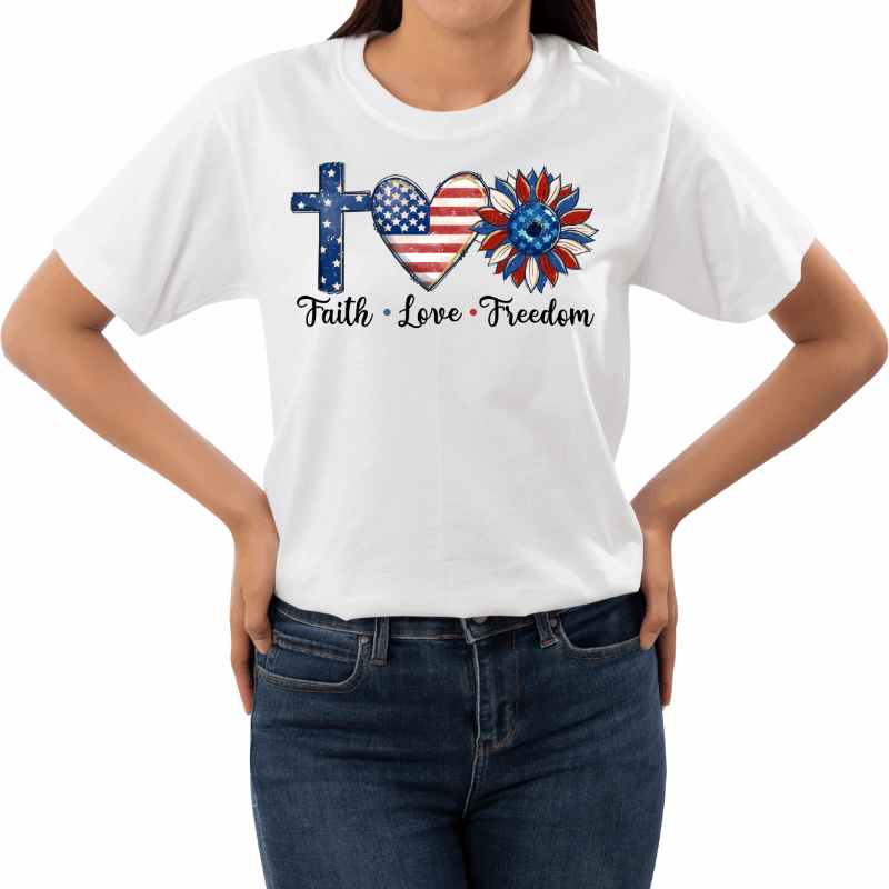 Faith-Love-Freedom- T-Shirt