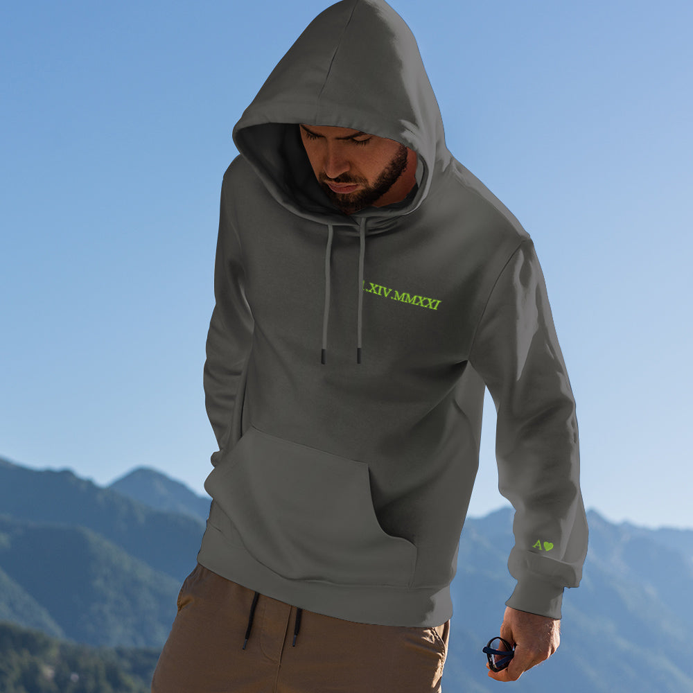 Custom Engraved Embroidered Hoodie