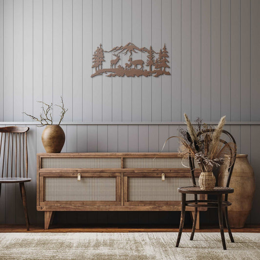 Deers in the Wilderness - Wall Art