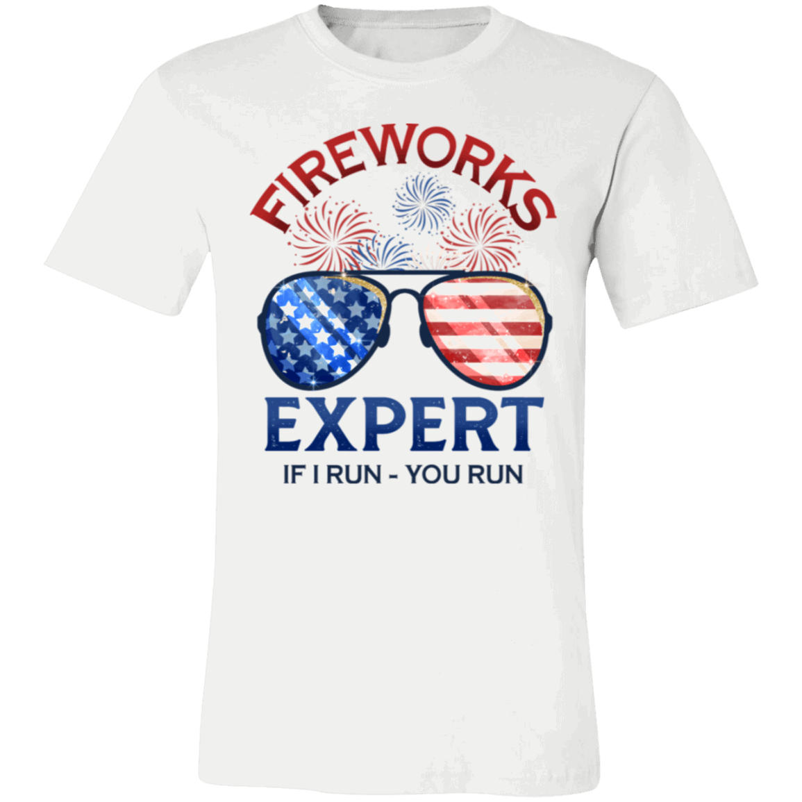 Fireworks Expert Patriotic-T-Shirt