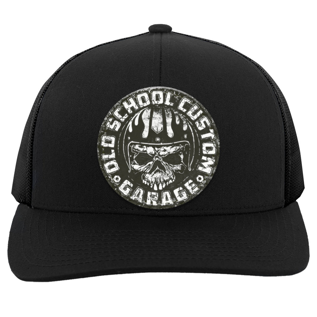 Old Shcool Custom Garage-Trucker Snap Back Cap