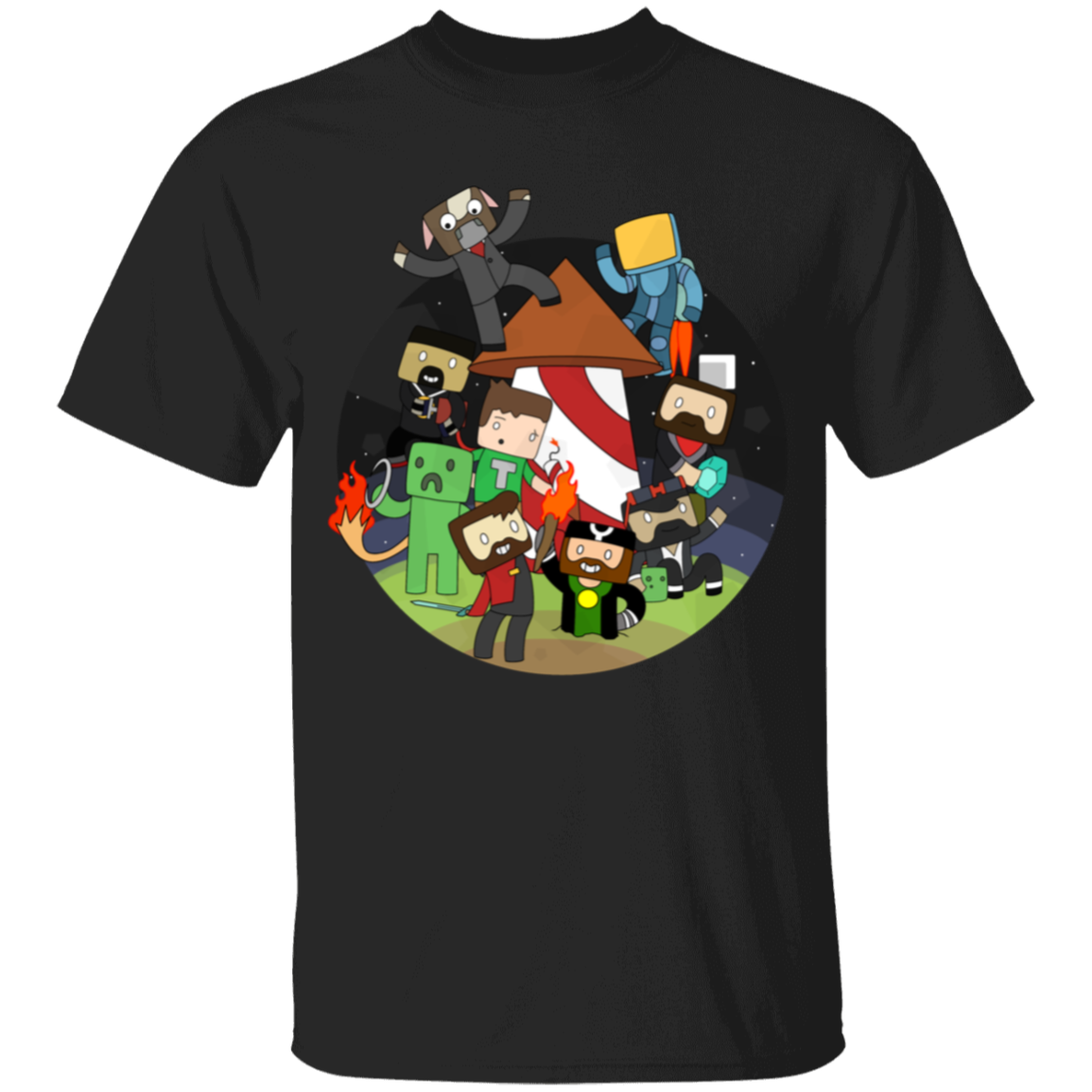 Minecraft Awesome Kids collage T-Shirt