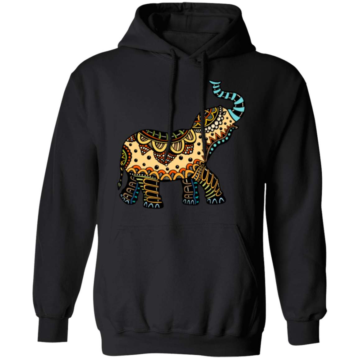 Elephant Art- Unisex Pullover Hoodie