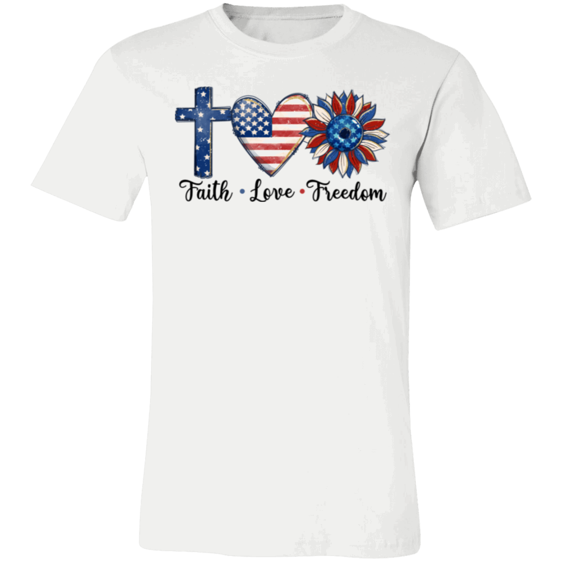 Faith-Love-Freedom- T-Shirt