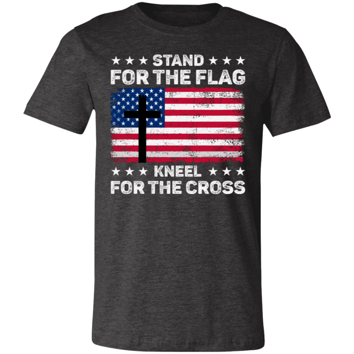 Stand-Of-The-Flag-Kneel-For-The-Cross- Unisex T-Shirt