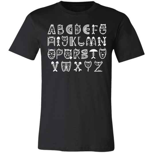 Cat Mom Alphabet- T-Shirt