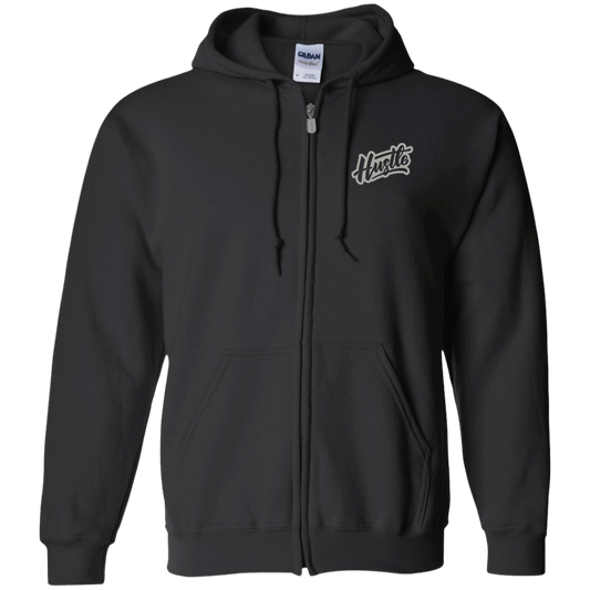 Hustle- Unisex Zip Up Hooded Sweatshirt