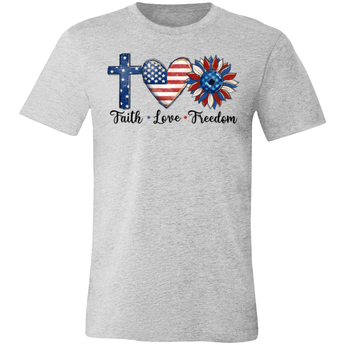 Faith-Love-Freedom- T-Shirt