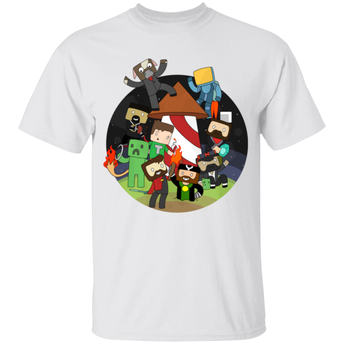 Minecraft Awesome Kids collage T-Shirt