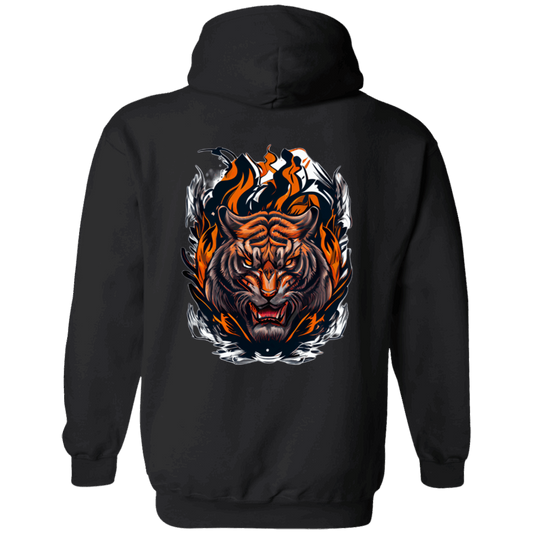 Flaming Tiger- Unisex-Pullover Hoodie