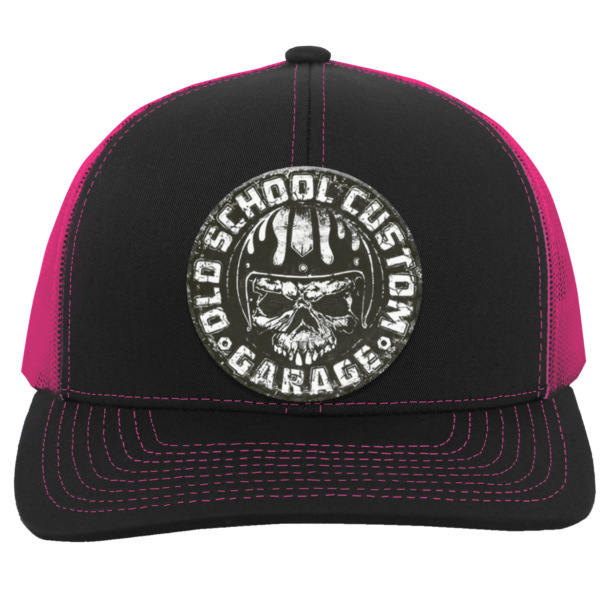 Old Shcool Custom Garage-Trucker Snap Back Cap