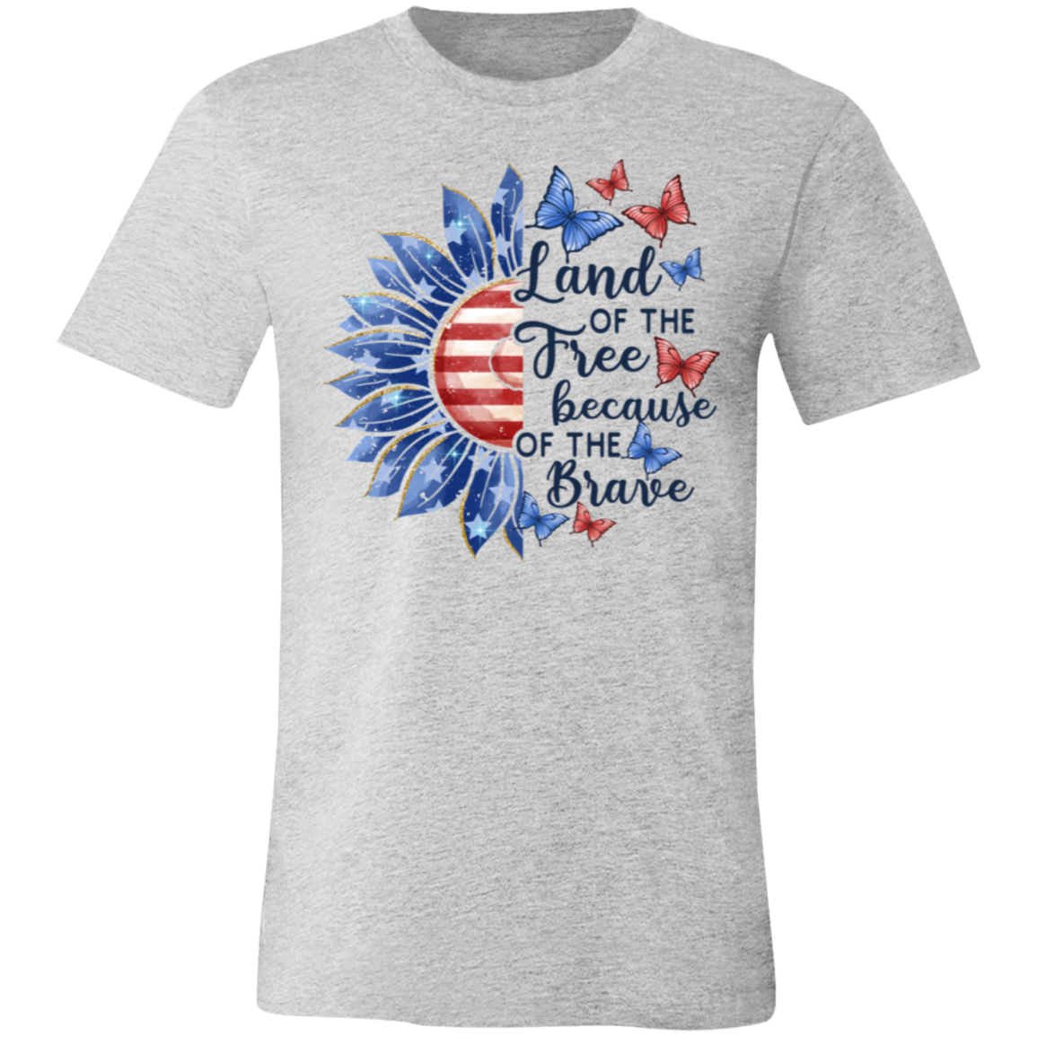 Land of the Free because of the Brave-T-Shirt