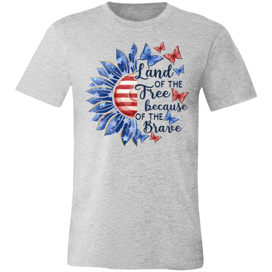 Land of the Free because of the Brave-T-Shirt