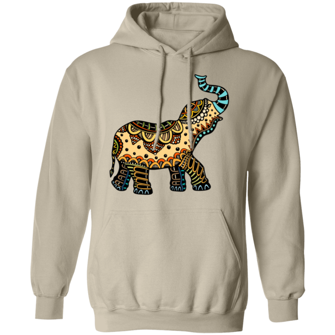 Elephant Art- Unisex Pullover Hoodie