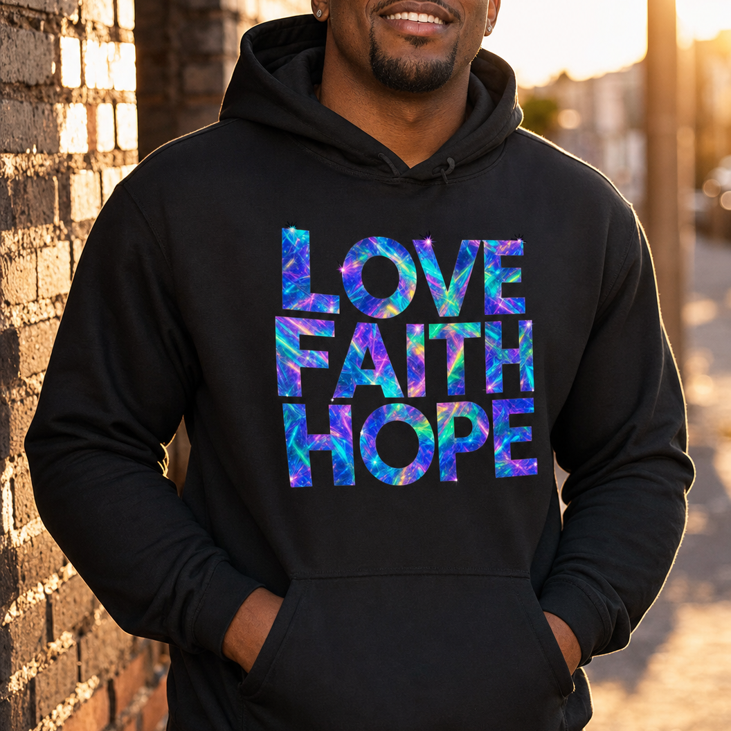 Love Faith Hope- Hoodie