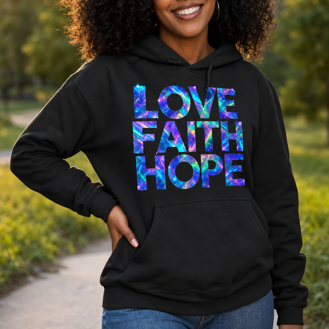 Love Faith Hope- Hoodie