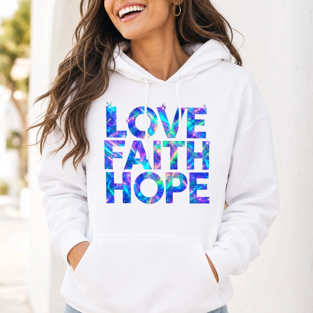 Love Faith Hope- Hoodie