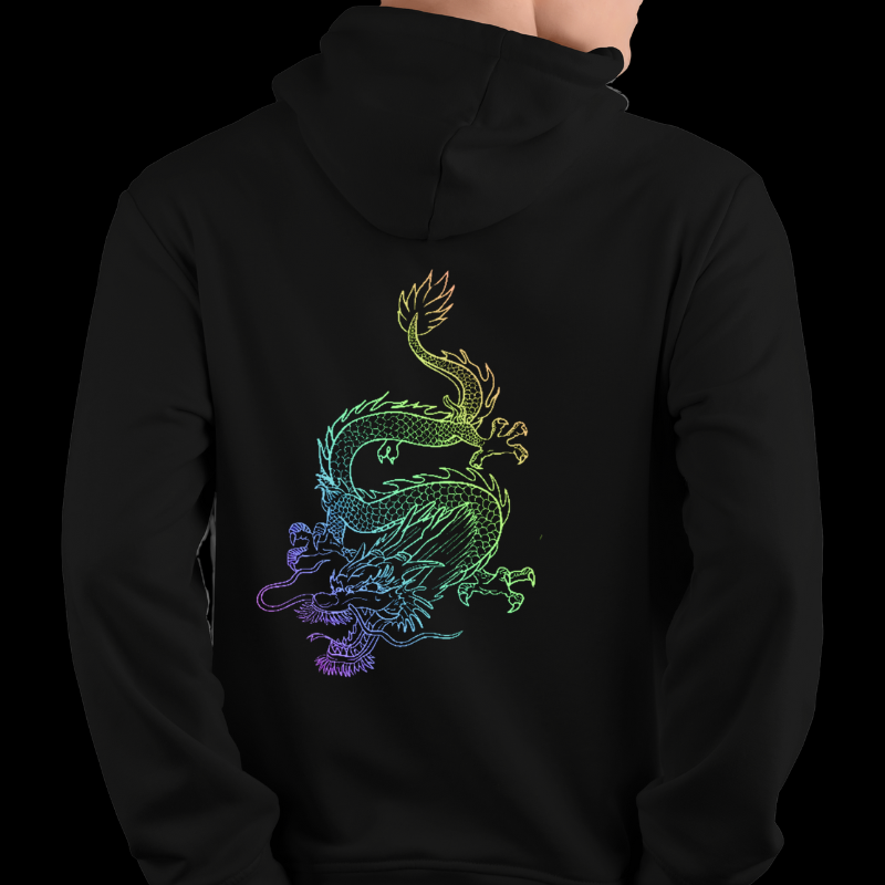 Mystical Dragon-Unisex Pullover Hoodie