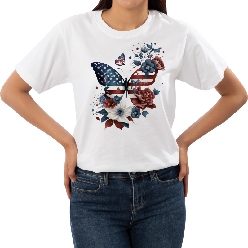 Patriotic Butterfly - T-Shirt