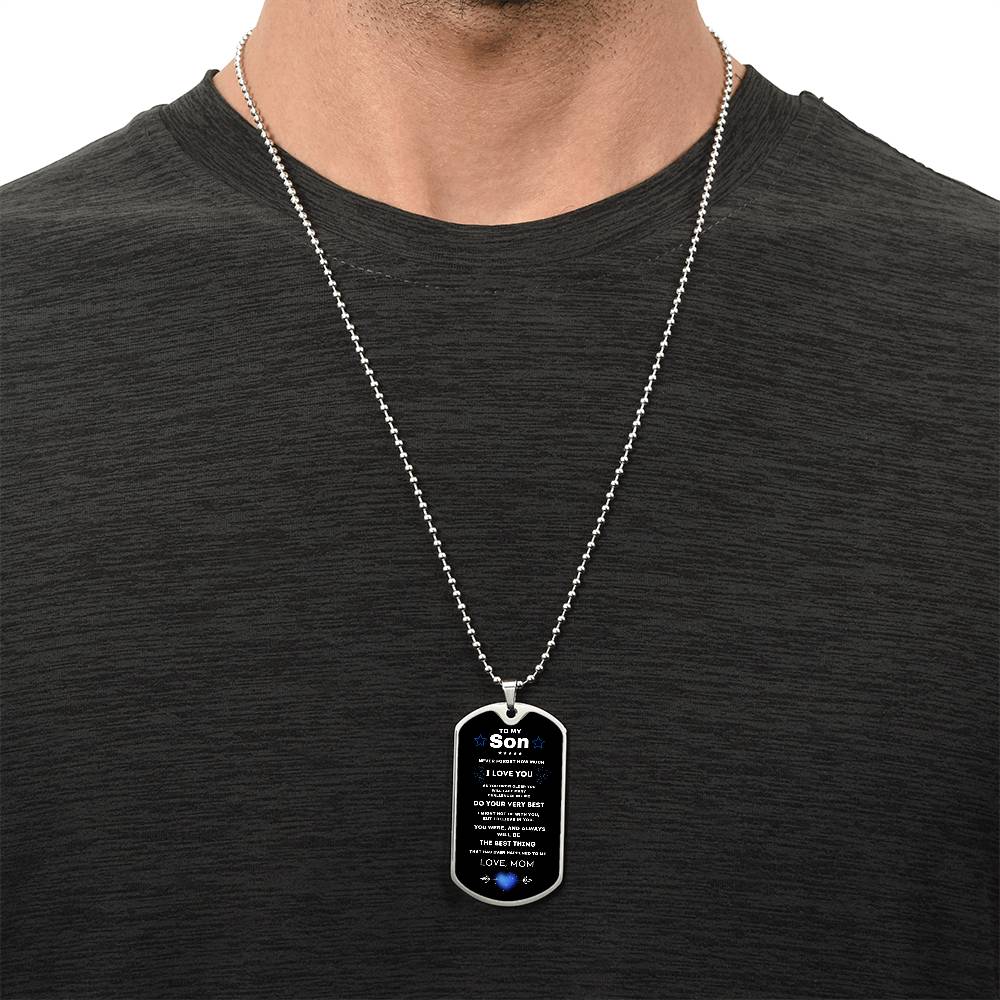 Gift for Son- Dog Tag