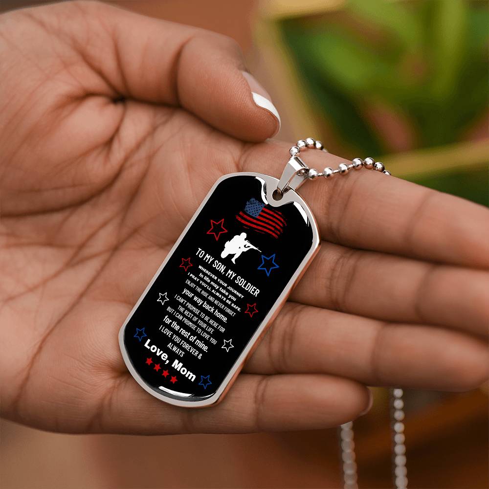 Gift for Son- Dog Tag