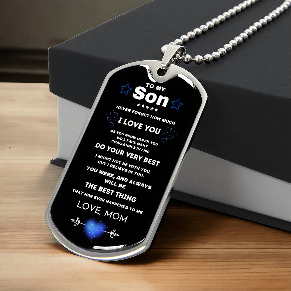 Gift for Son- Dog Tag