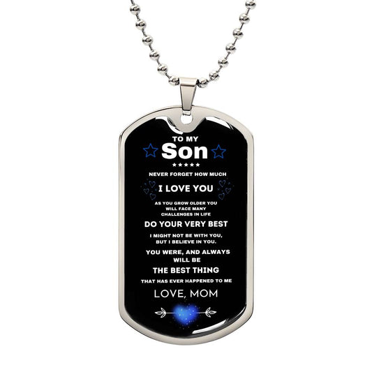 Gift for Son- Dog Tag