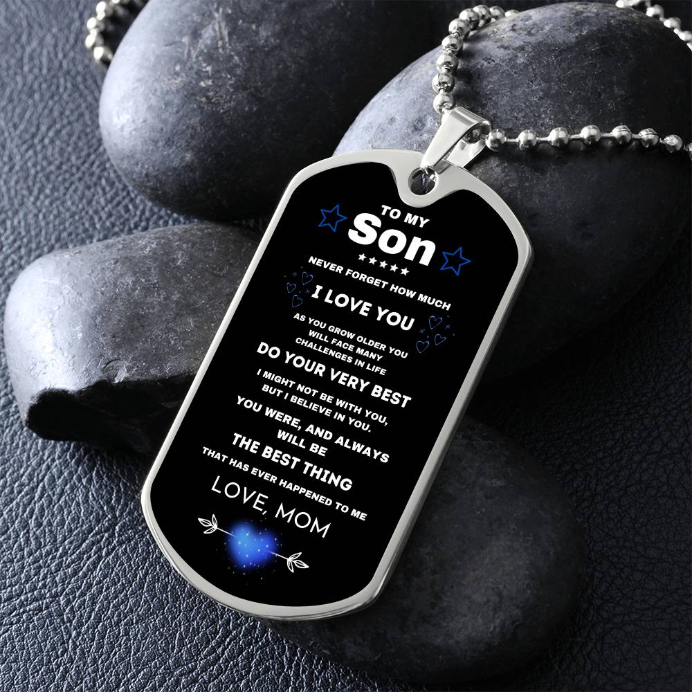 Gift for Son- Dog Tag