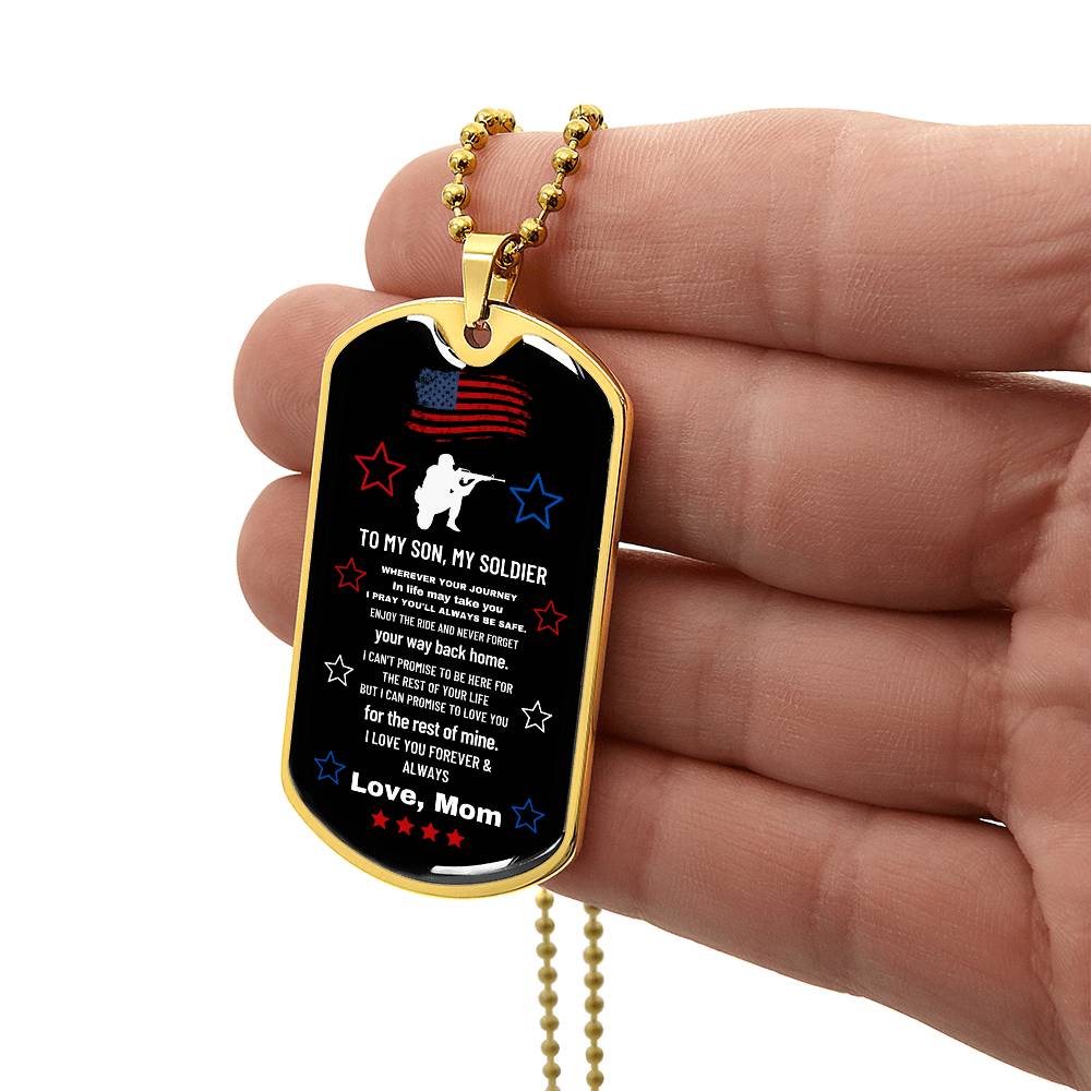 Gift for Son- Dog Tag