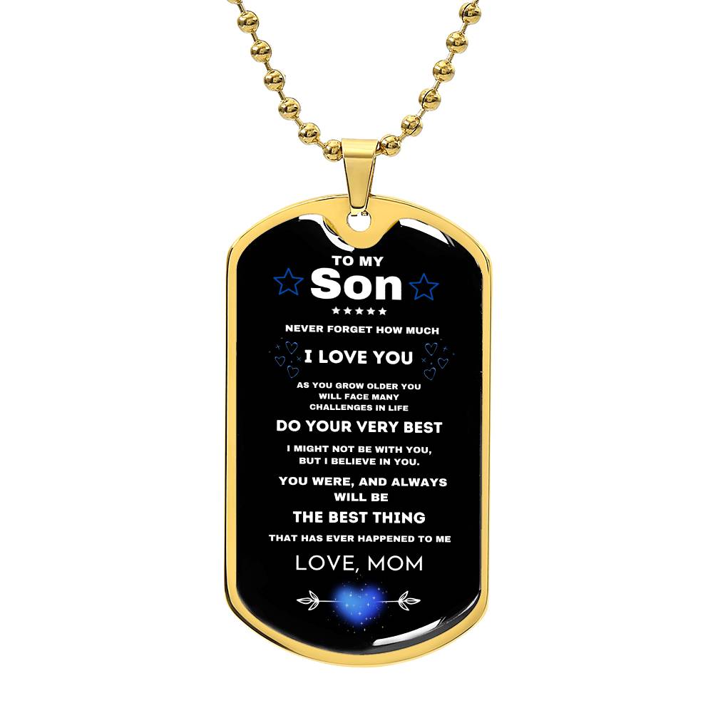 Gift for Son- Dog Tag