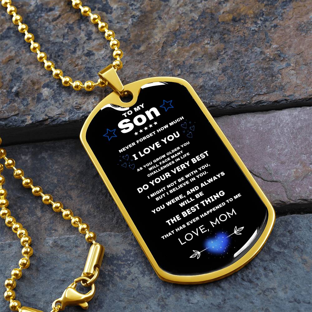 Gift for Son- Dog Tag