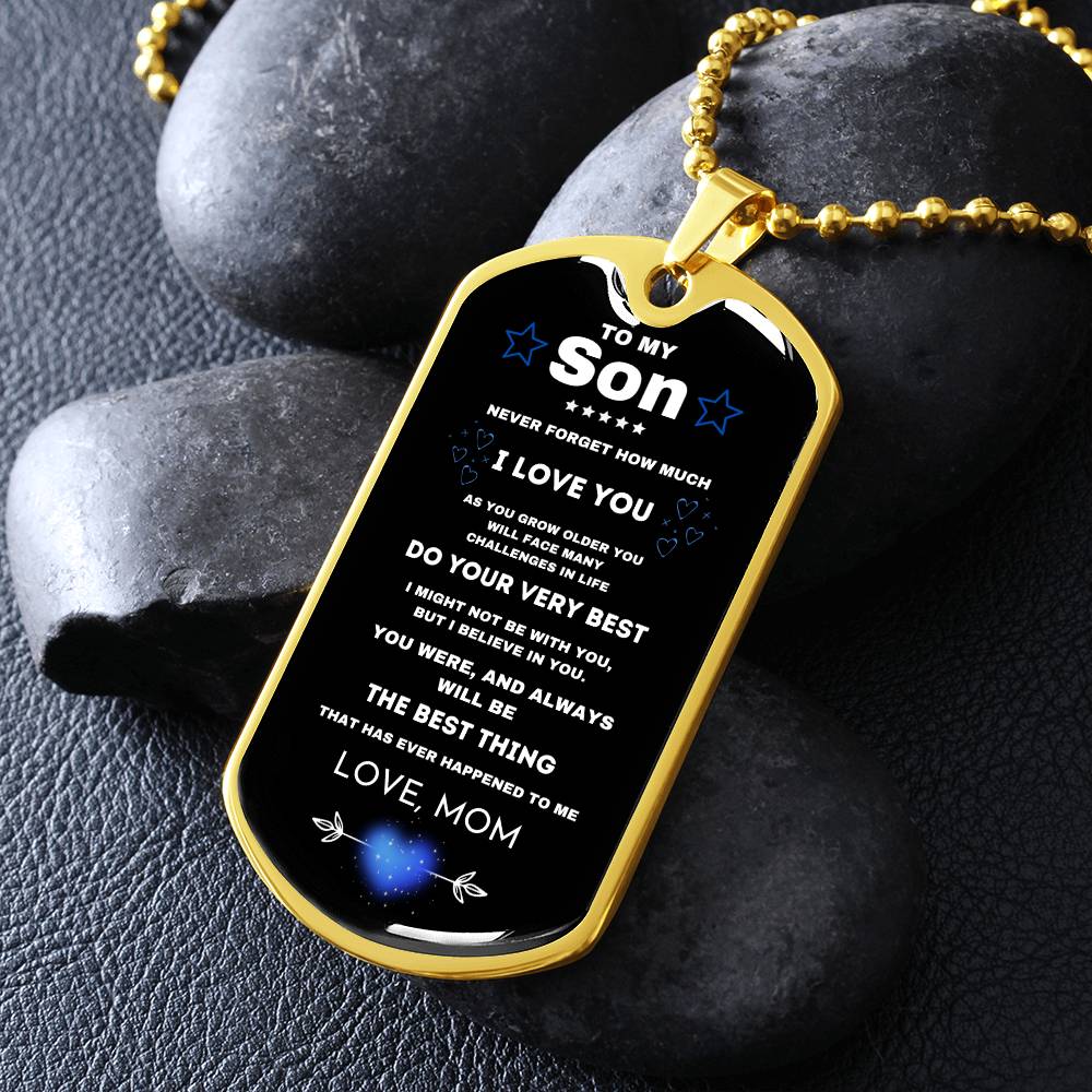 Gift for Son- Dog Tag