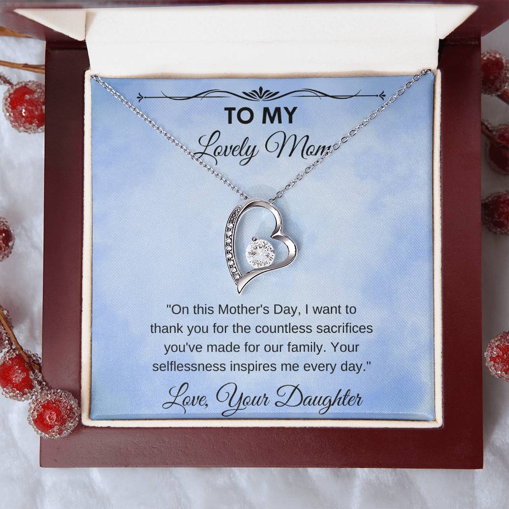 Forever Love Necklace Mothers Day Gift