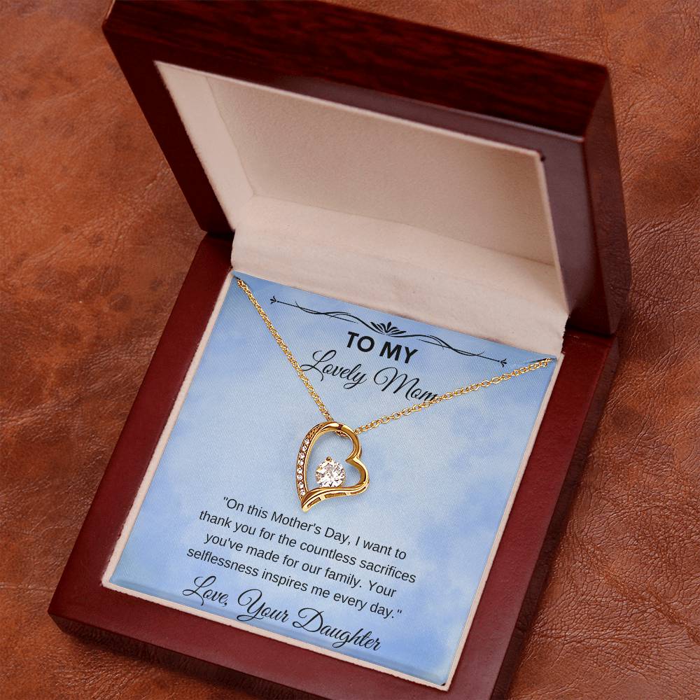 Forever Love Necklace Mothers Day Gift