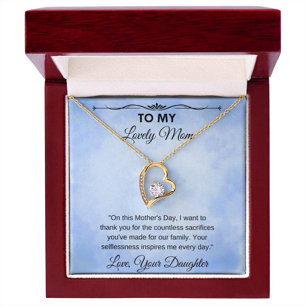 Forever Love Necklace Mothers Day Gift