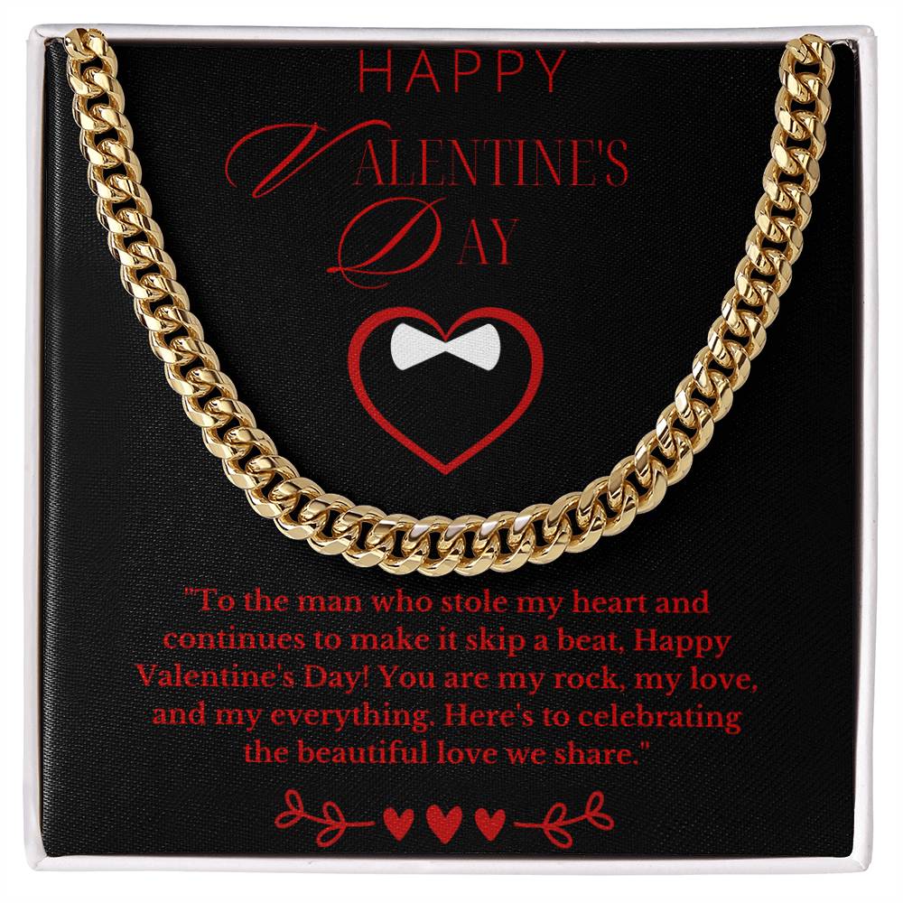 Valentines Day Gift for Man- Cuban Link Chain