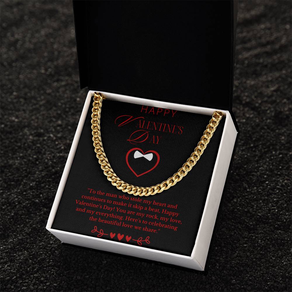 Valentines Day Gift for Man- Cuban Link Chain