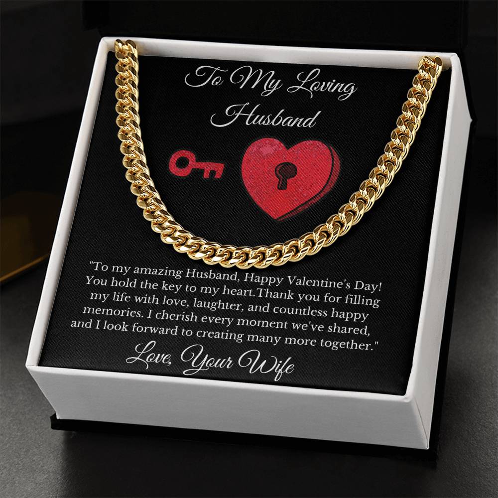 Valentines Day Gift for Husband- Cuban Link Chain