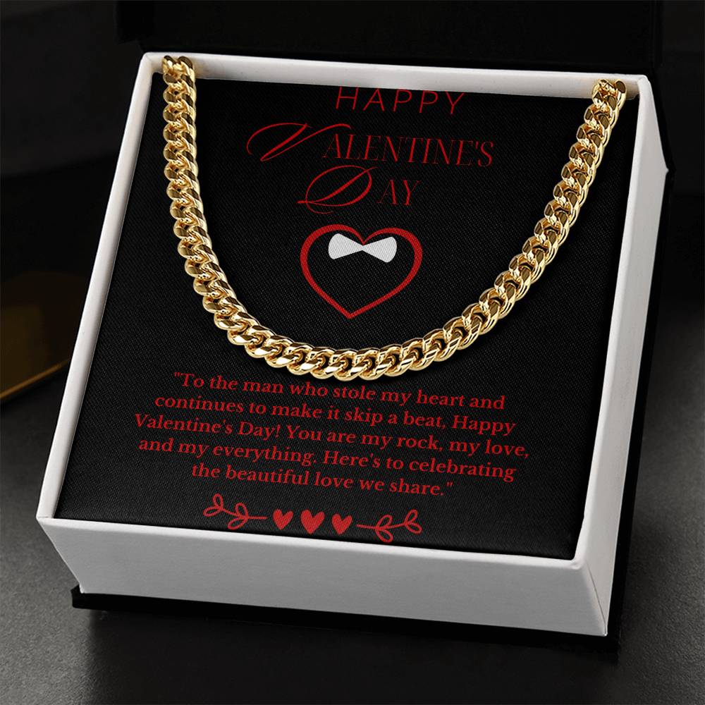 Valentines Day Gift for Man- Cuban Link Chain