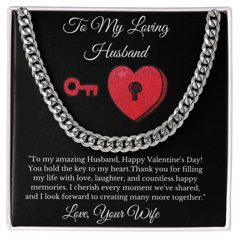 Valentines Day Gift for Husband- Cuban Link Chain