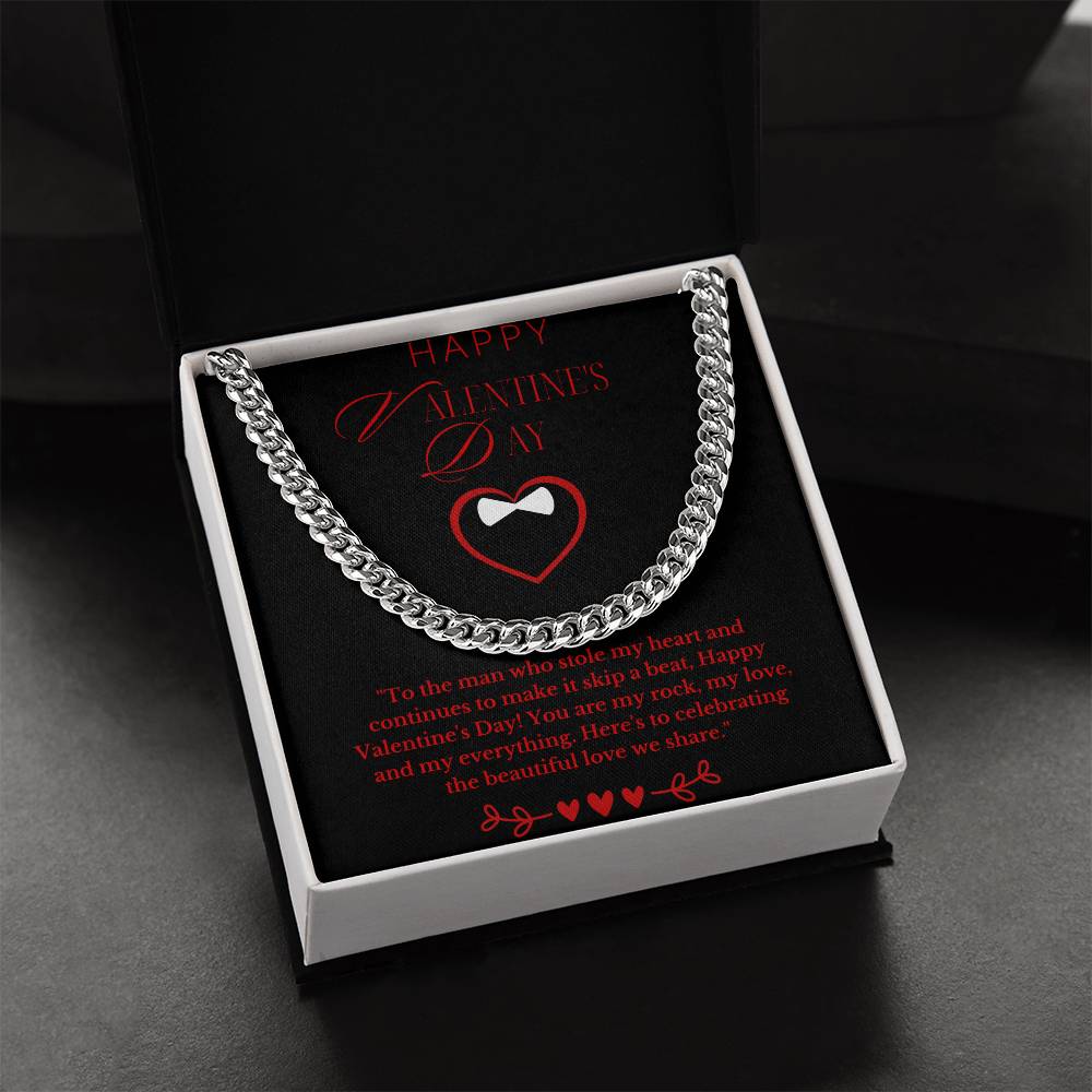 Valentines Day Gift for Man- Cuban Link Chain