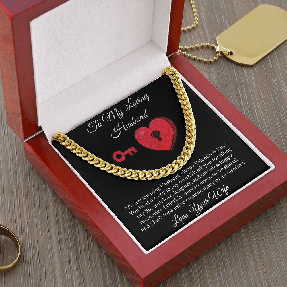 Valentines Day Gift for Husband- Cuban Link Chain