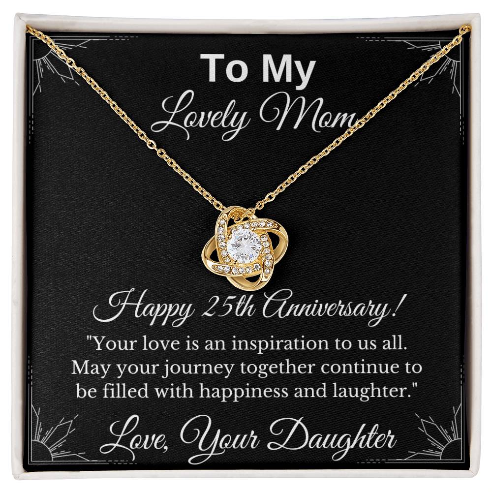 Anniversary Gift for Mom- Love Knot Necklace