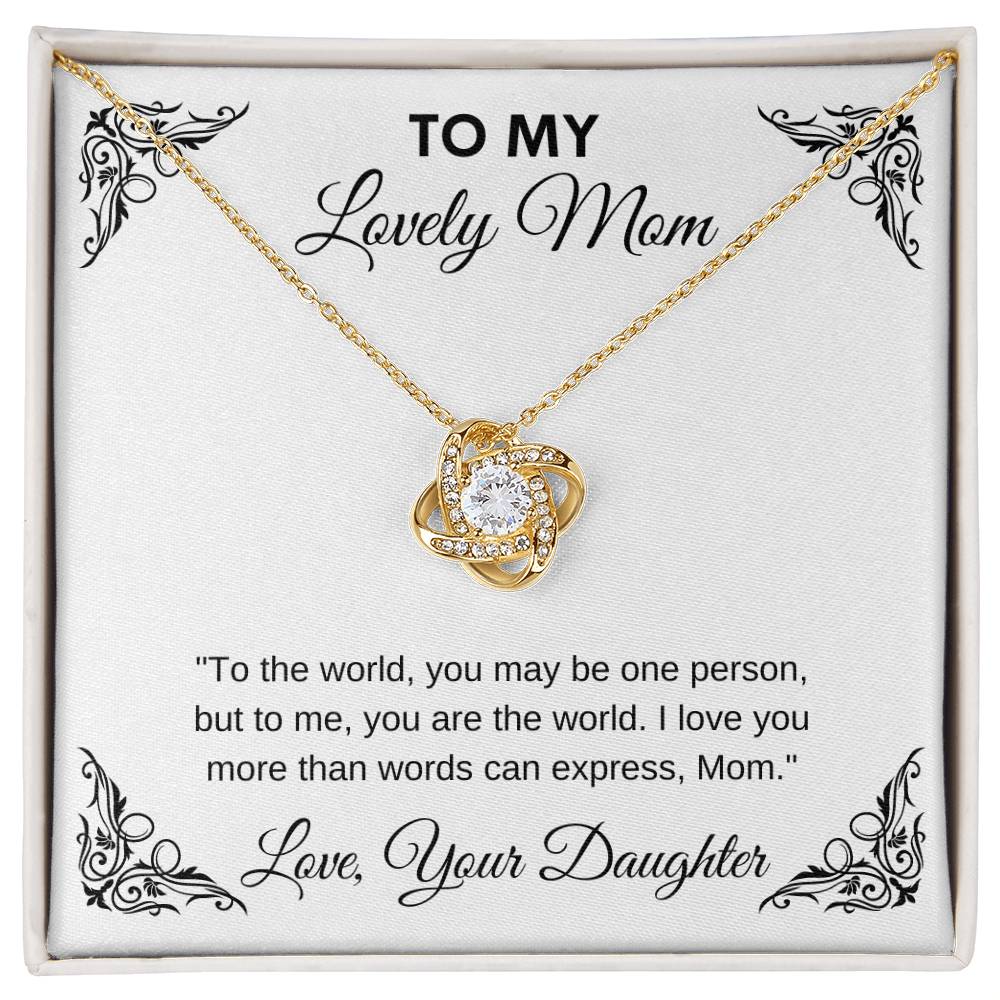 Love Knot Necklace Mothers Day Gift