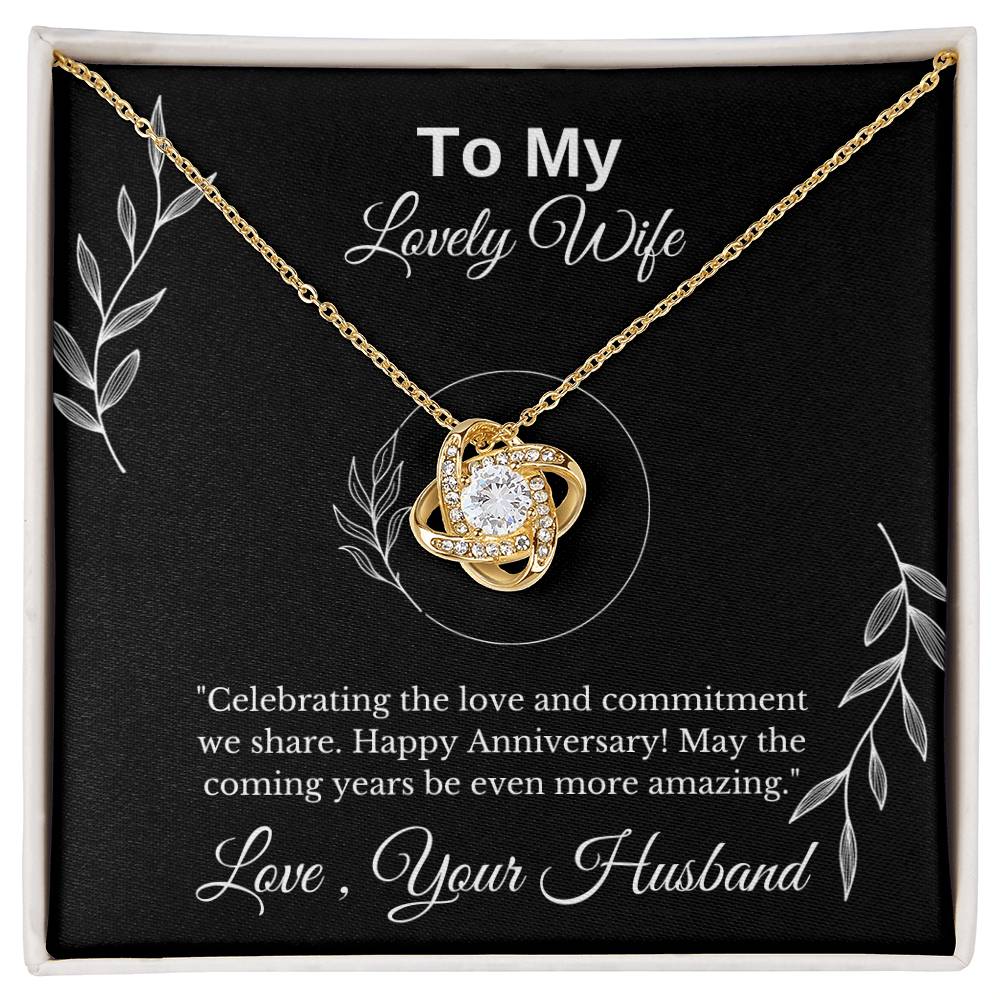 Anniversary Gift for Wife- Love Knot Necklace