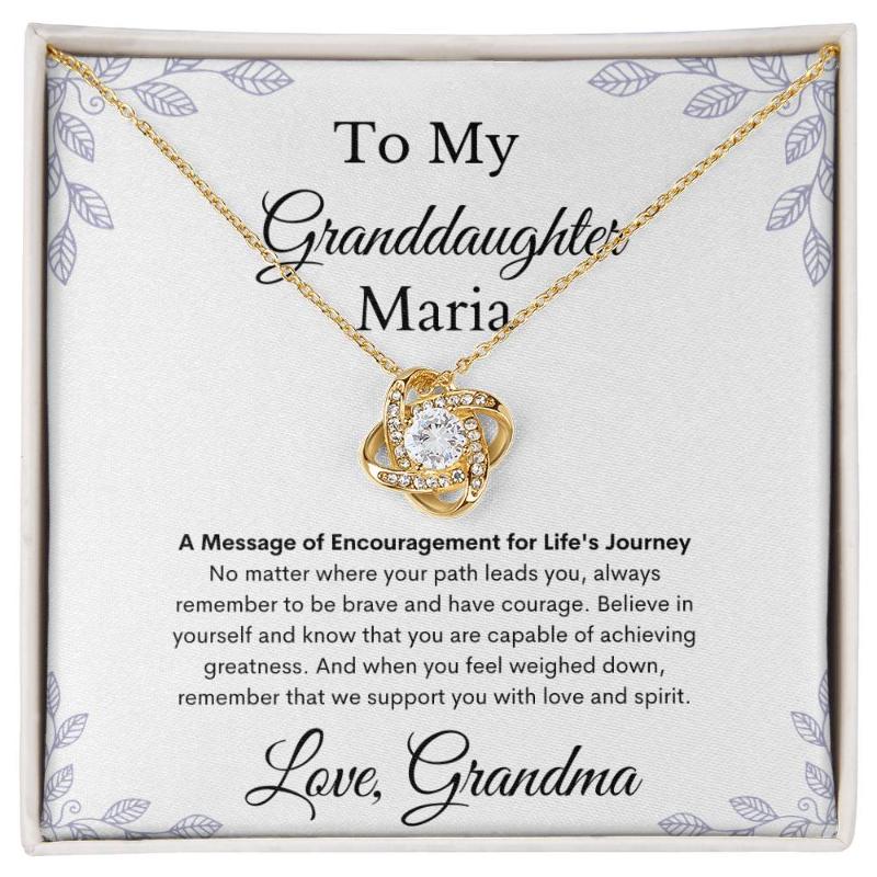 Love Knot Granddaughter Necklace