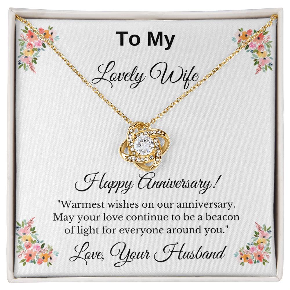 Anniversary Gift for Wife- Love Knot Necklace