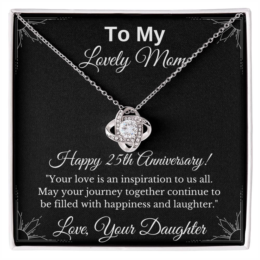 Anniversary Gift for Mom- Love Knot Necklace