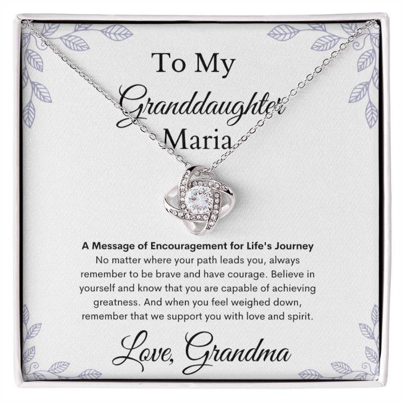 Love Knot Granddaughter Necklace